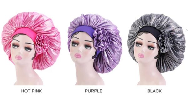 Extra large satin bonnet {shower cap} - Image 2