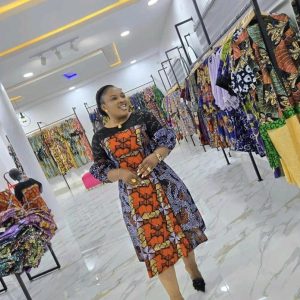 ​Ankara Adire dress Uk