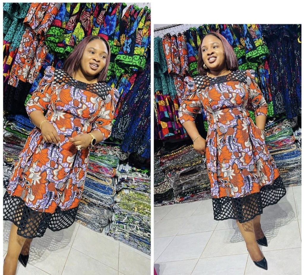 ​Multicolour Net Dress
